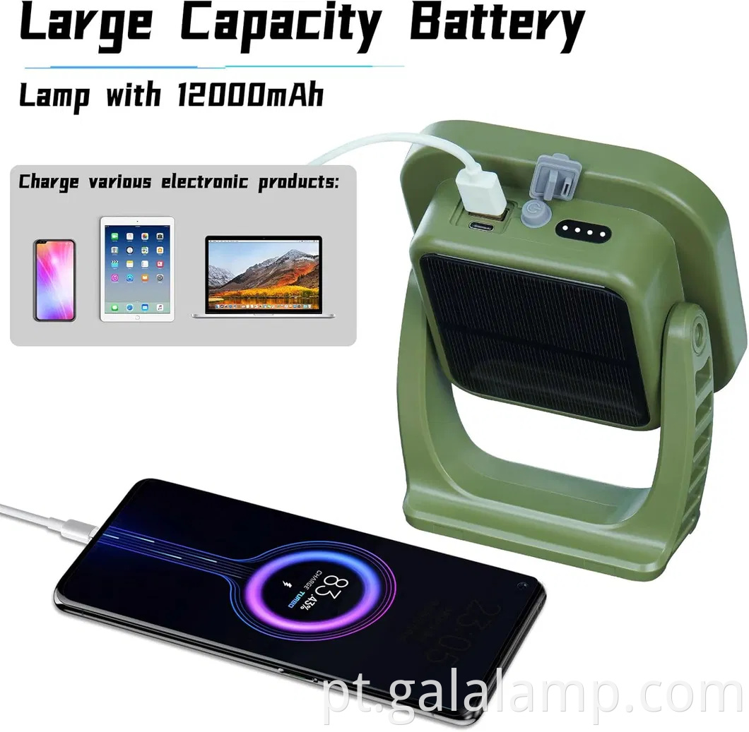 Ultimate Magnetic Rechargable Camping Lantern com Power Bank
